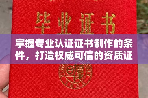 东辽掌握专业认证证书制作的条件，打造权威可信的资质证明