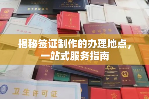 东辽揭秘签证制作的办理地点，一站式服务指南