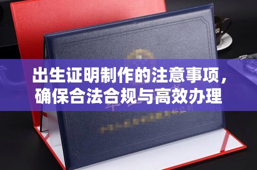 东辽出生证明制作的注意事项，确保合法合规与高效办理