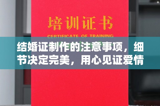 东辽结婚证制作的注意事项，细节决定完美，用心见证爱情