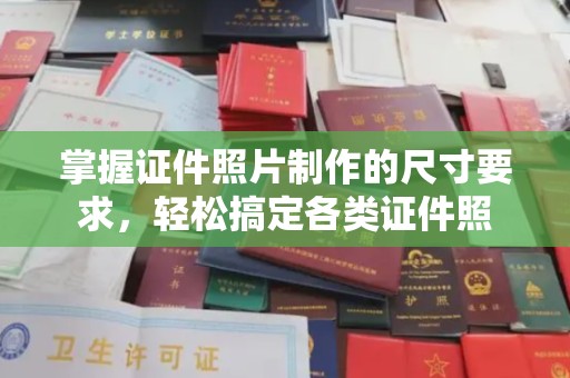 东辽掌握证件照片制作的尺寸要求，轻松搞定各类证件照