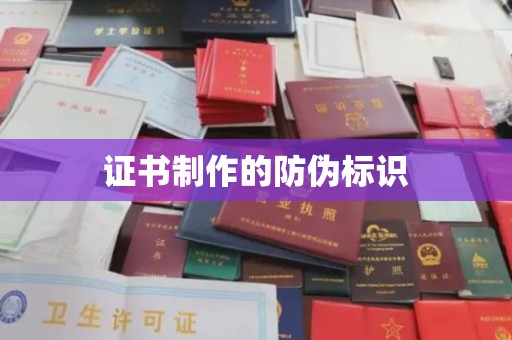 东辽证书制作的防伪标识