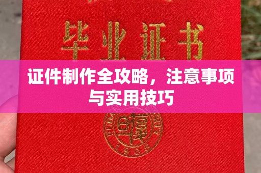 东辽证件制作全攻略，注意事项与实用技巧